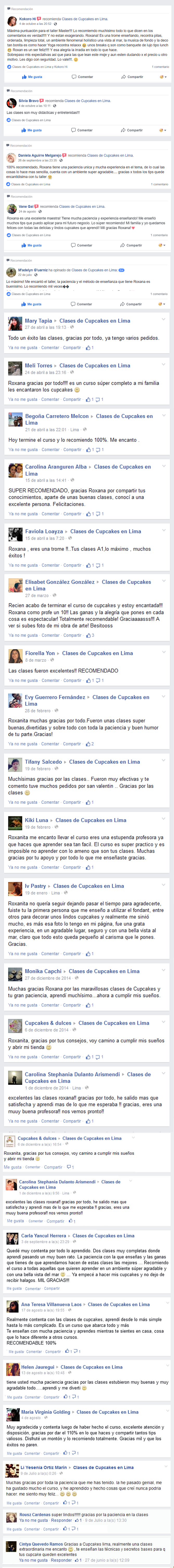 comentarios de mejor clase de cupcakes